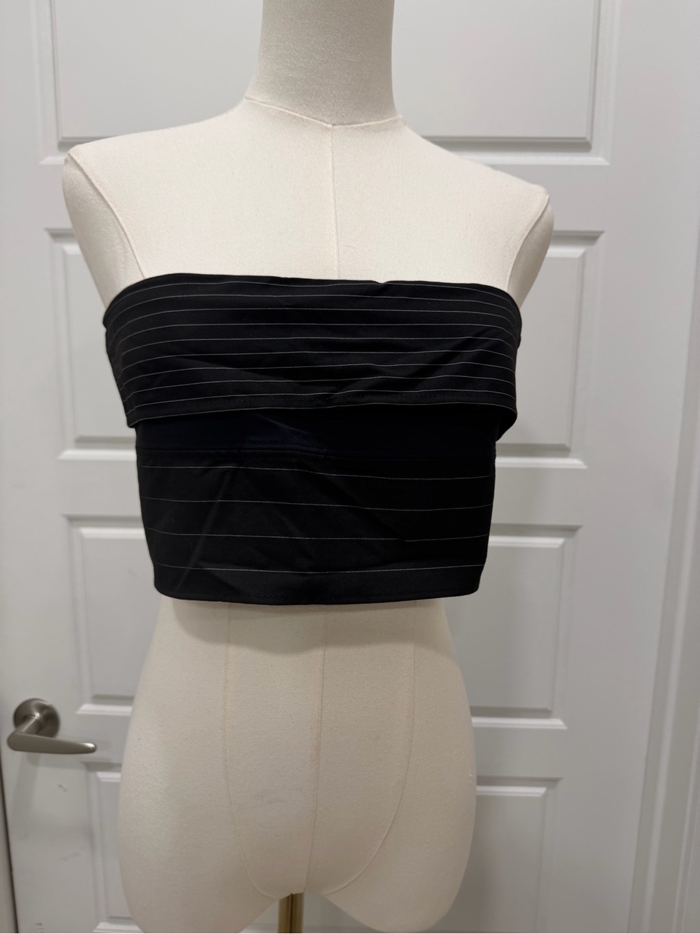 ZARA STRAPLESS MULTI-POSITIONAL TIE CROP TOP - Picture 10 of 10